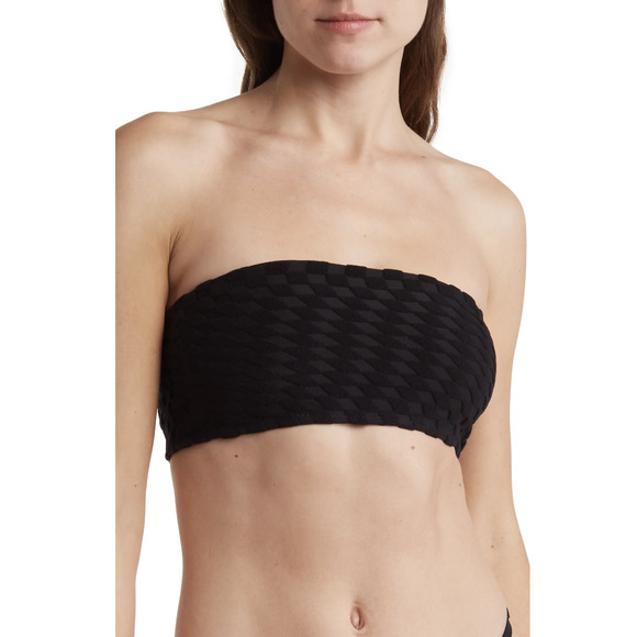 GOOD AMERICAN Jacquard Better Band Bikini Top - Picture 1 of 13